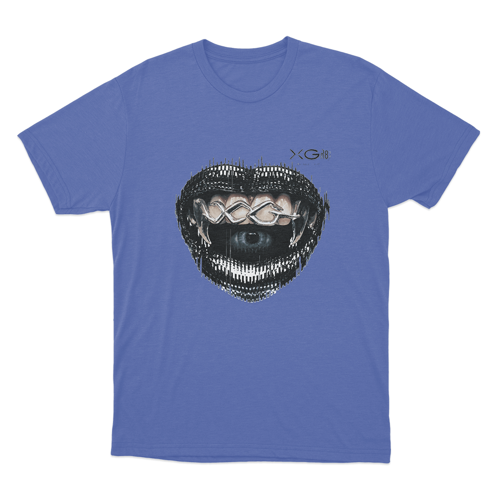 XG Chrome Fang Grill Unisex T Shirt Blue XG Chrome Fang Grill Unisex T Shirt Blue