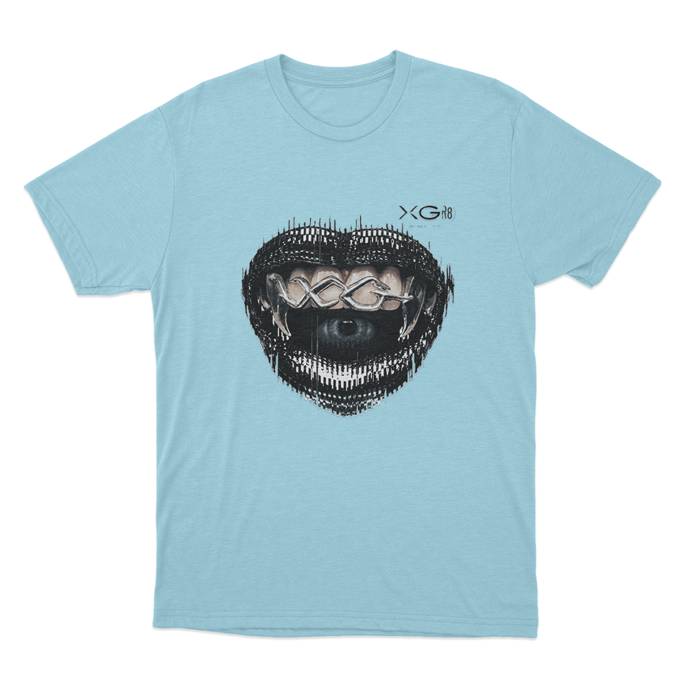 XG Chrome Fang Grill Unisex T Shirt Sky Blue XG Chrome Fang Grill Unisex T Shirt Sky Blue