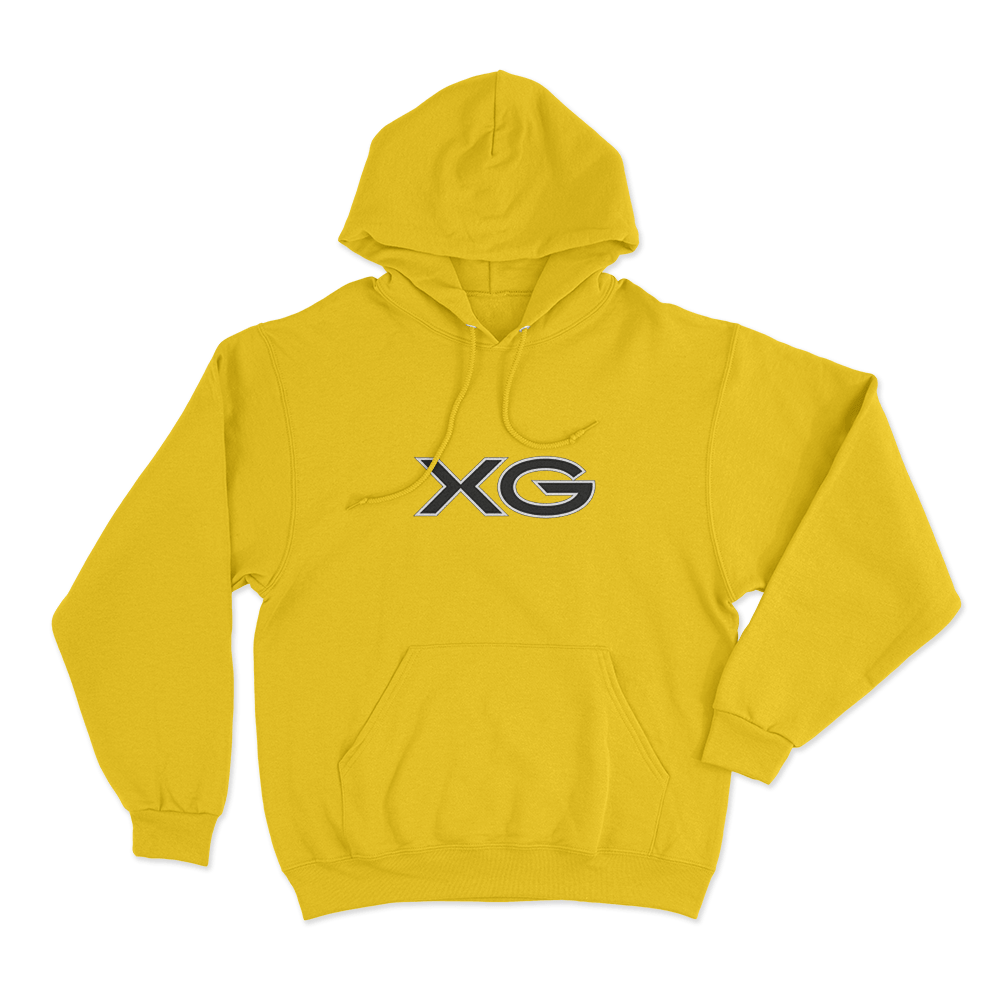 XG Classic Outline Logo Unisex Hoodie Yellow XG Classic Outline Logo Unisex Hoodie Yellow