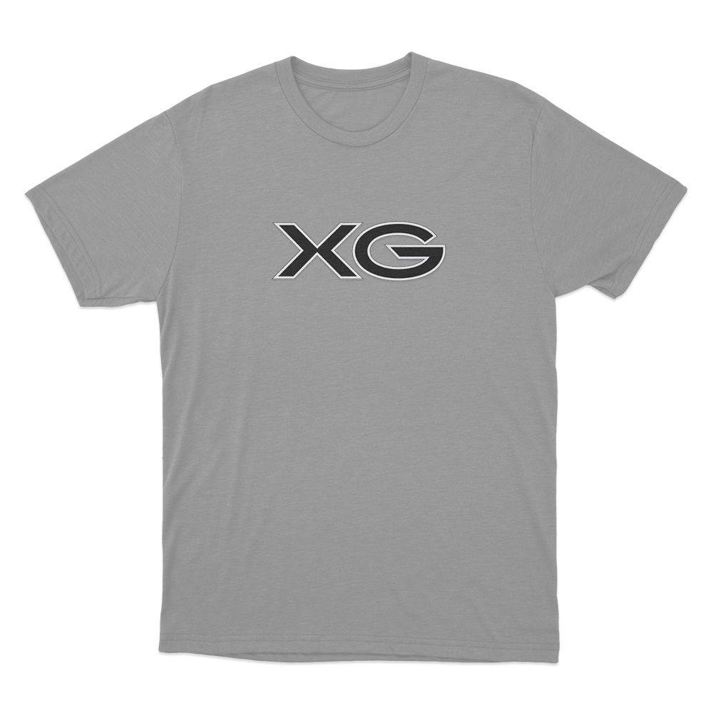 XG Classic Outline Logo Unisex T Shirt Grey XG Classic Outline Logo Unisex T Shirt Grey