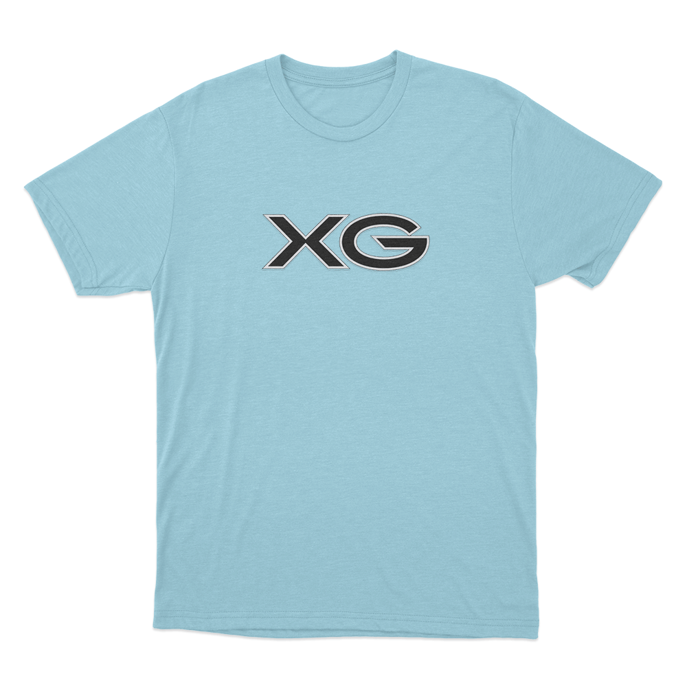 XG Classic Outline Logo Unisex T Shirt Sky Blue XG Classic Outline Logo Unisex T Shirt Sky Blue