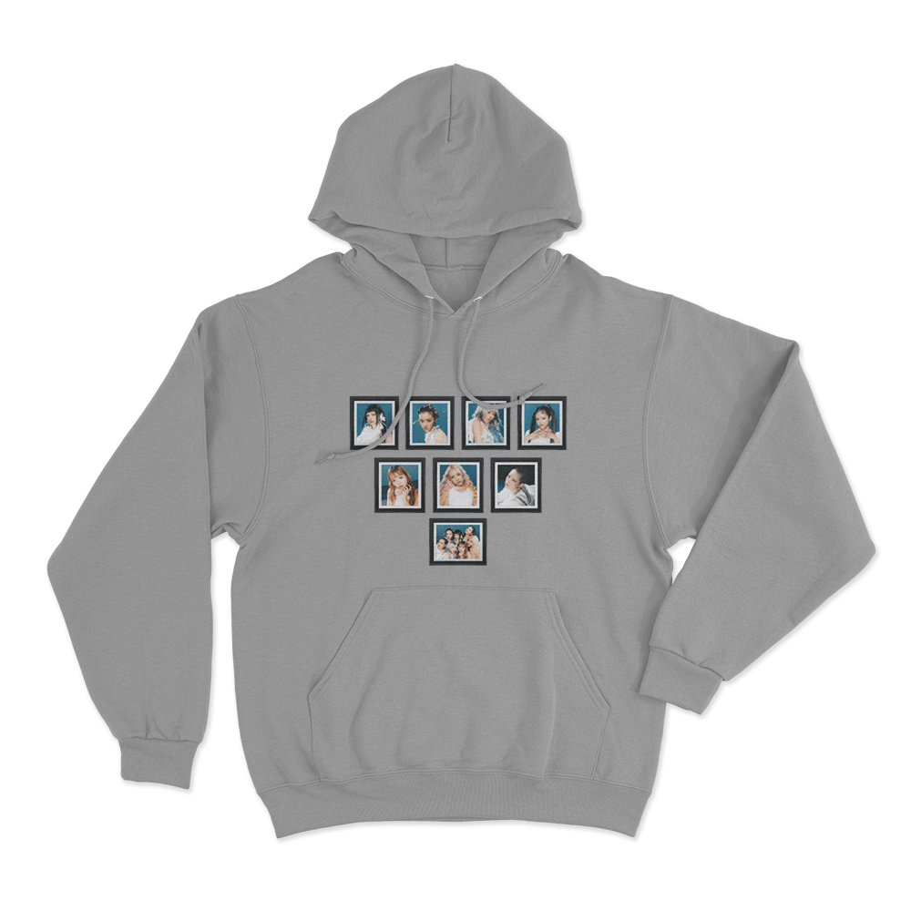 XG Framed Portrait Collection Unisex Hoodie Grey XG Framed Portrait Collection Unisex Hoodie Grey