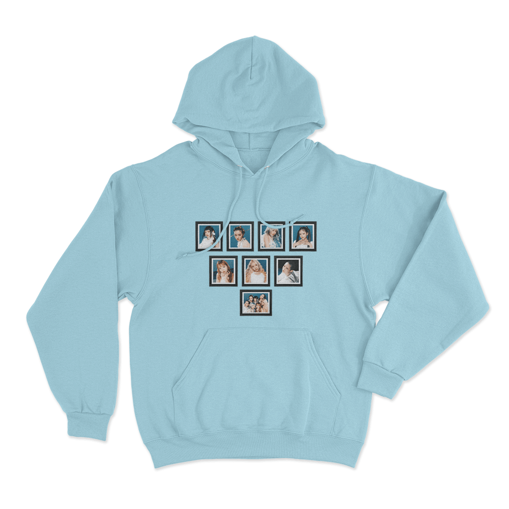 XG Framed Portrait Collection Unisex Hoodie Sky Blue XG Framed Portrait Collection Unisex Hoodie Sky Blue