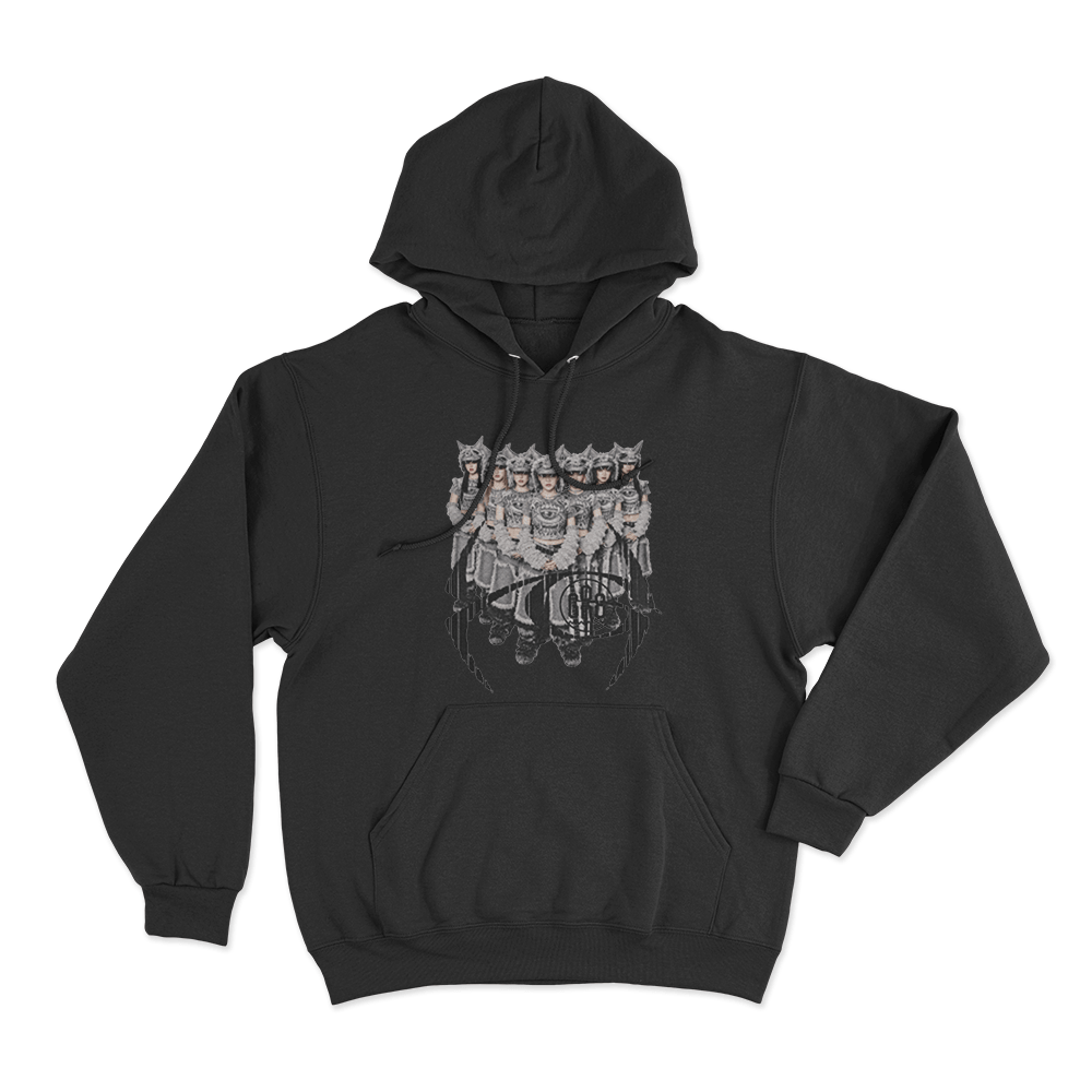 XG ×GR8 Wolf Pack Vision Unisex Hoodie Black XG ×GR8 Wolf Pack Vision Unisex Hoodie Black