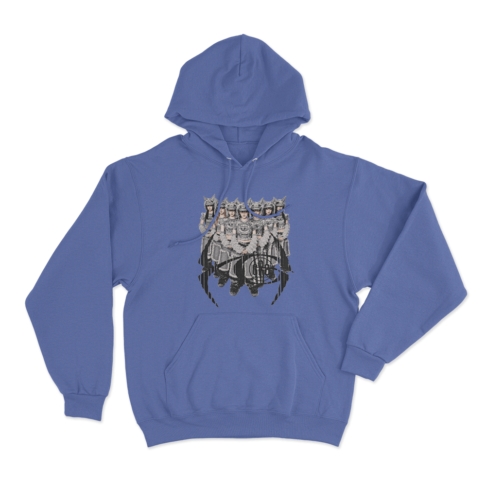 XG ×GR8 Wolf Pack Vision Unisex Hoodie Blue XG ×GR8 Wolf Pack Vision Unisex Hoodie Blue