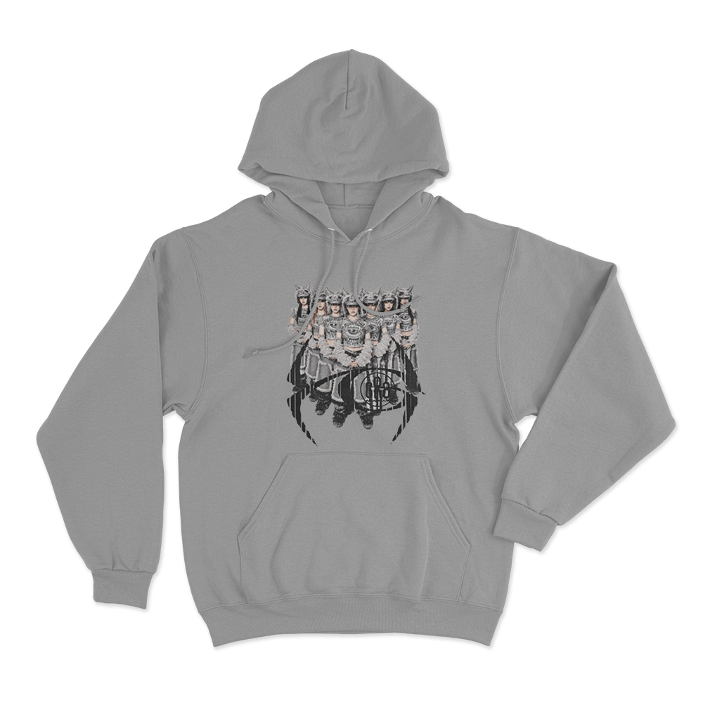 XG ×GR8 Wolf Pack Vision Unisex Hoodie Grey XG ×GR8 Wolf Pack Vision Unisex Hoodie Grey