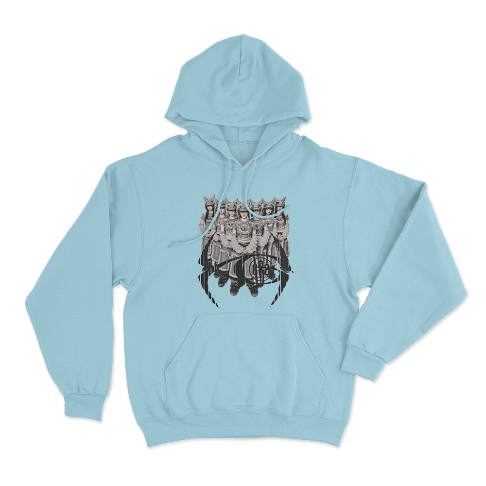 XG ×GR8 Wolf Pack Vision Unisex Hoodie Sky Blue XG ×GR8 Wolf Pack Vision Unisex Hoodie Sky Blue