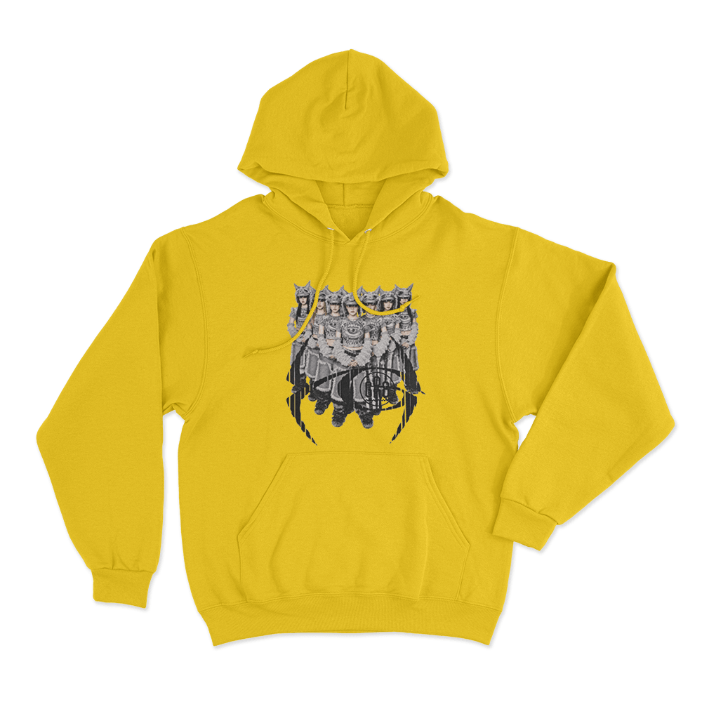XG ×GR8 Wolf Pack Vision Unisex Hoodie Yellow XG ×GR8 Wolf Pack Vision Unisex Hoodie Yellow